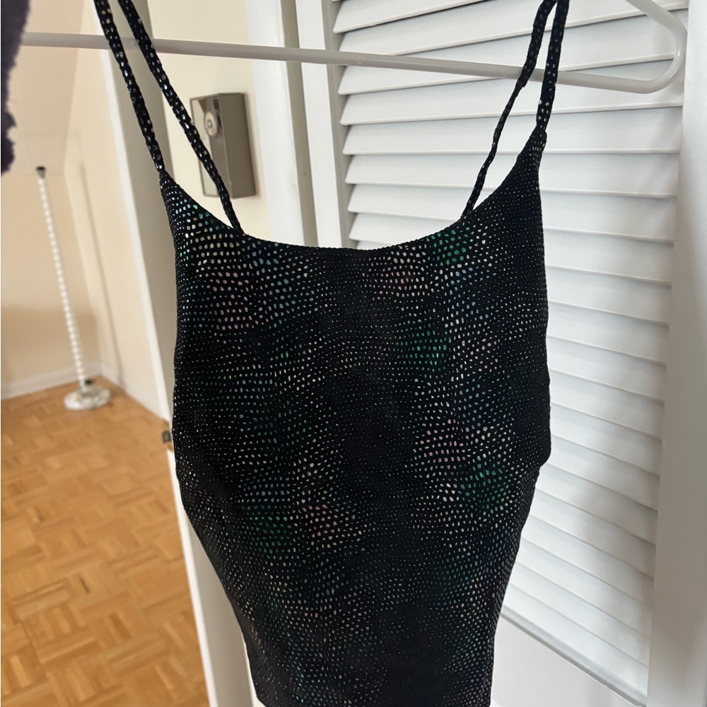 Vintage Wilson’s Leather Open Back Party Top